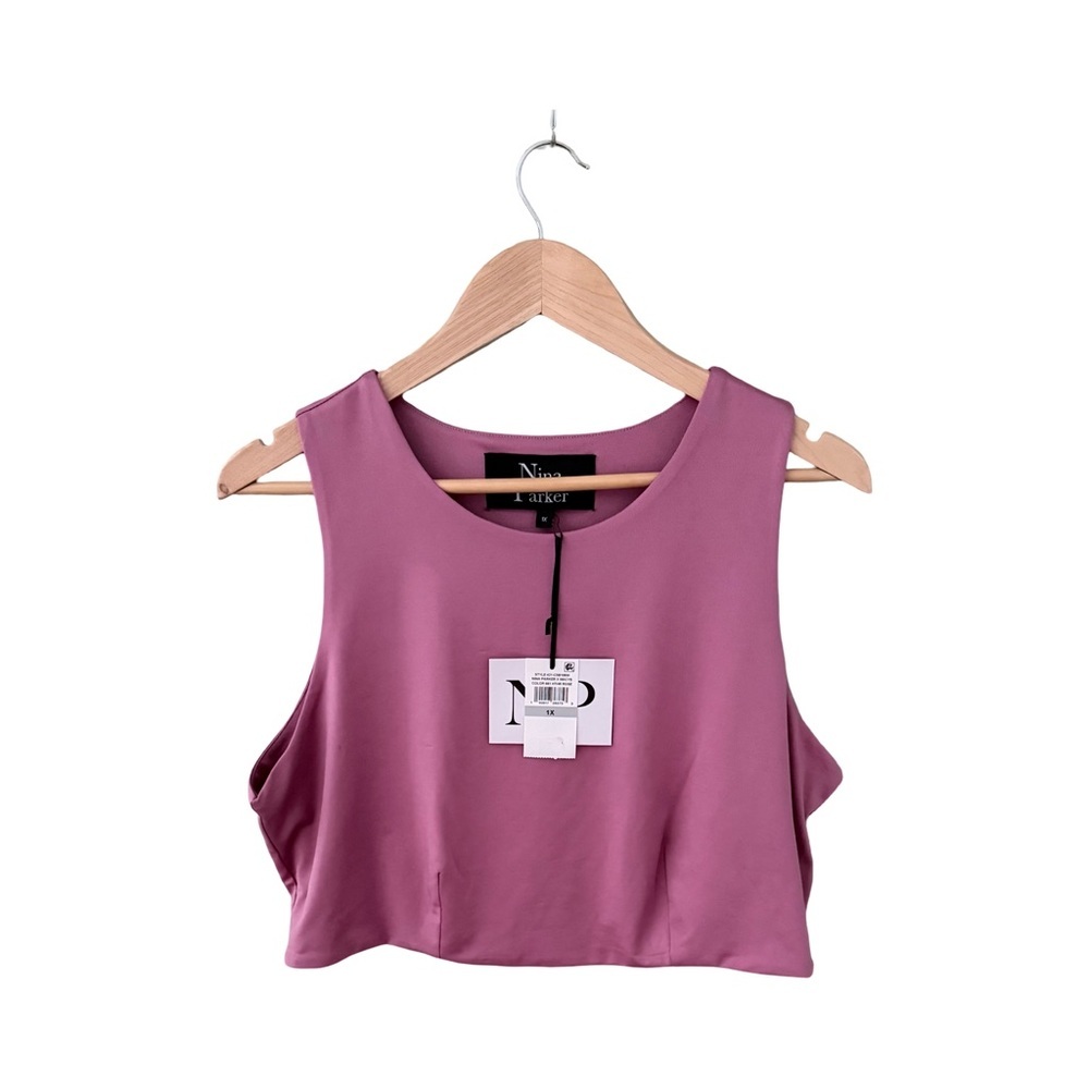Nina Parker Heather Rose Crop Top NWT Size 1X